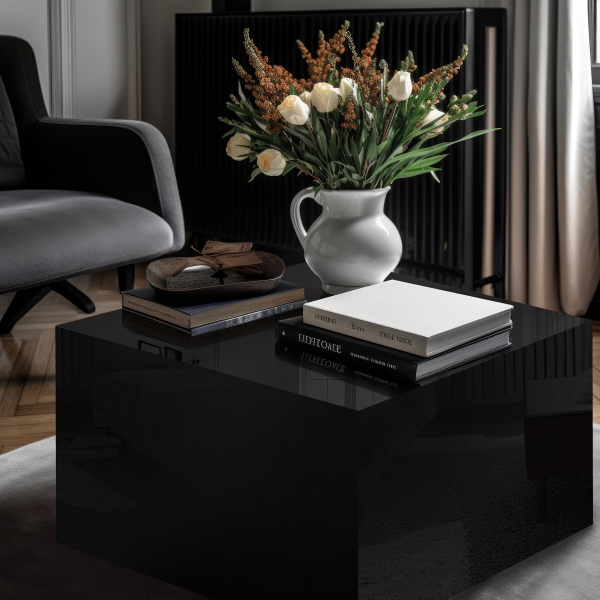 Masă exclusivistă glamour neagră