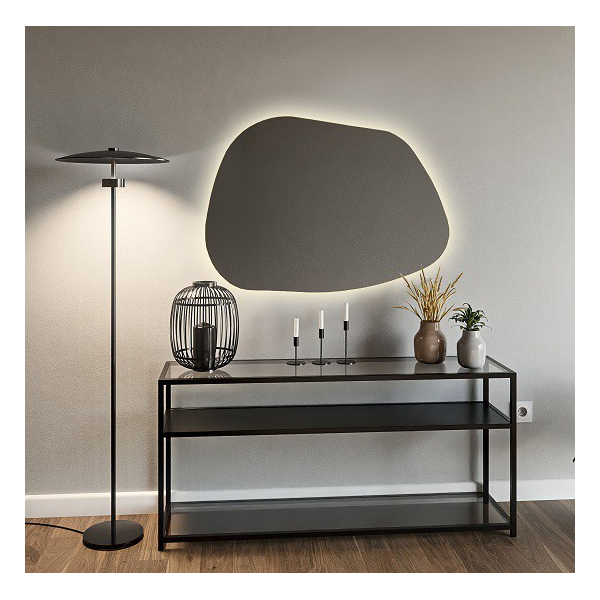 Oglindă de formă organică cu iluminare - BAZALT LED