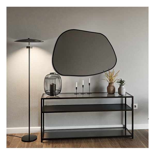 Oglindă cu formă organică în ramă MDF - BAZALT ÎN CADRU