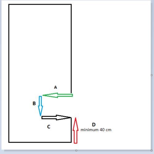 Oglindă modernă cu ramă și decupaj pentru dulap cu iluminare cu LED 1503