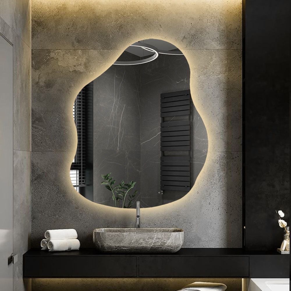 Oglindă de formă organică cu iluminare - STONE LED