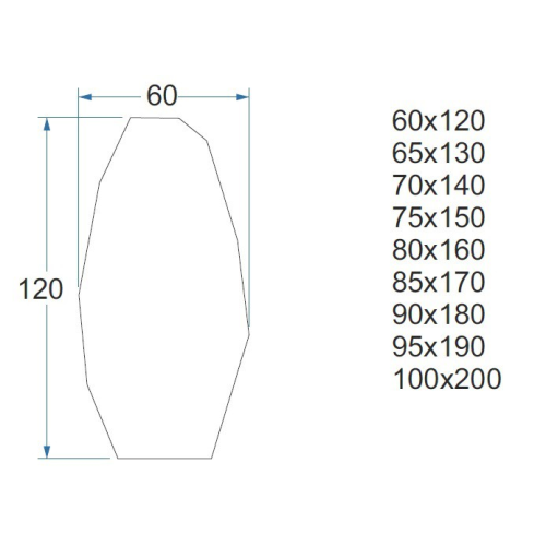 Oglindă decorativă cu o formă organică ascuțită într-o ramă - PIRYT ÎN CADRU