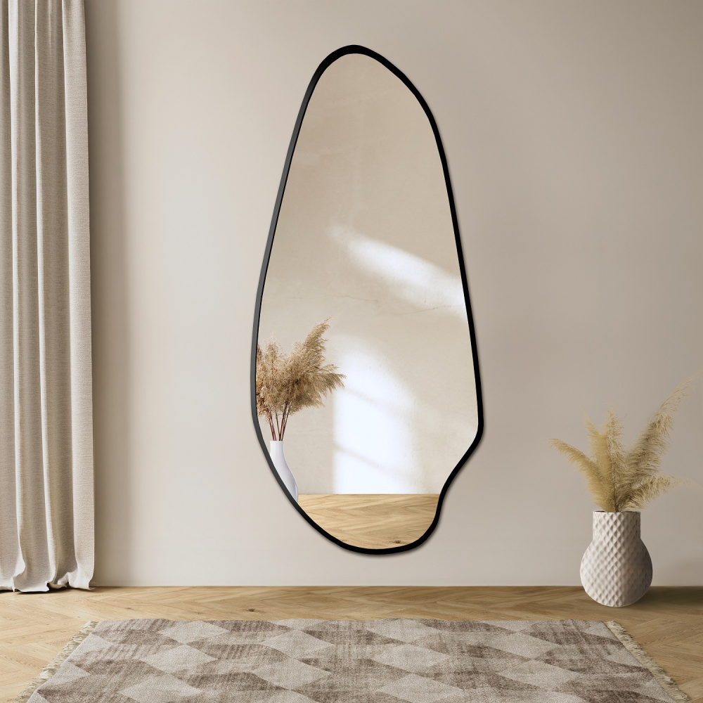 Oglindă de formă neregulată în ramă de mdf - JASPIS ÎN CADRU