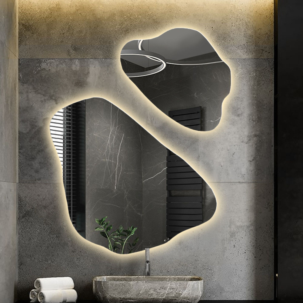 Set de oglinzi de formă neregulată cu iluminare - MORION LED Set de oglinzi de formă neregulată cu iluminare - MORION LED