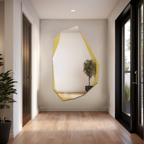 Oglindă decorativă cu formă organică ascuțită – CELESTIAL