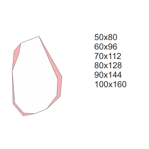 Oglindă decorativă cu formă organică ascuțită – CELESTIAL