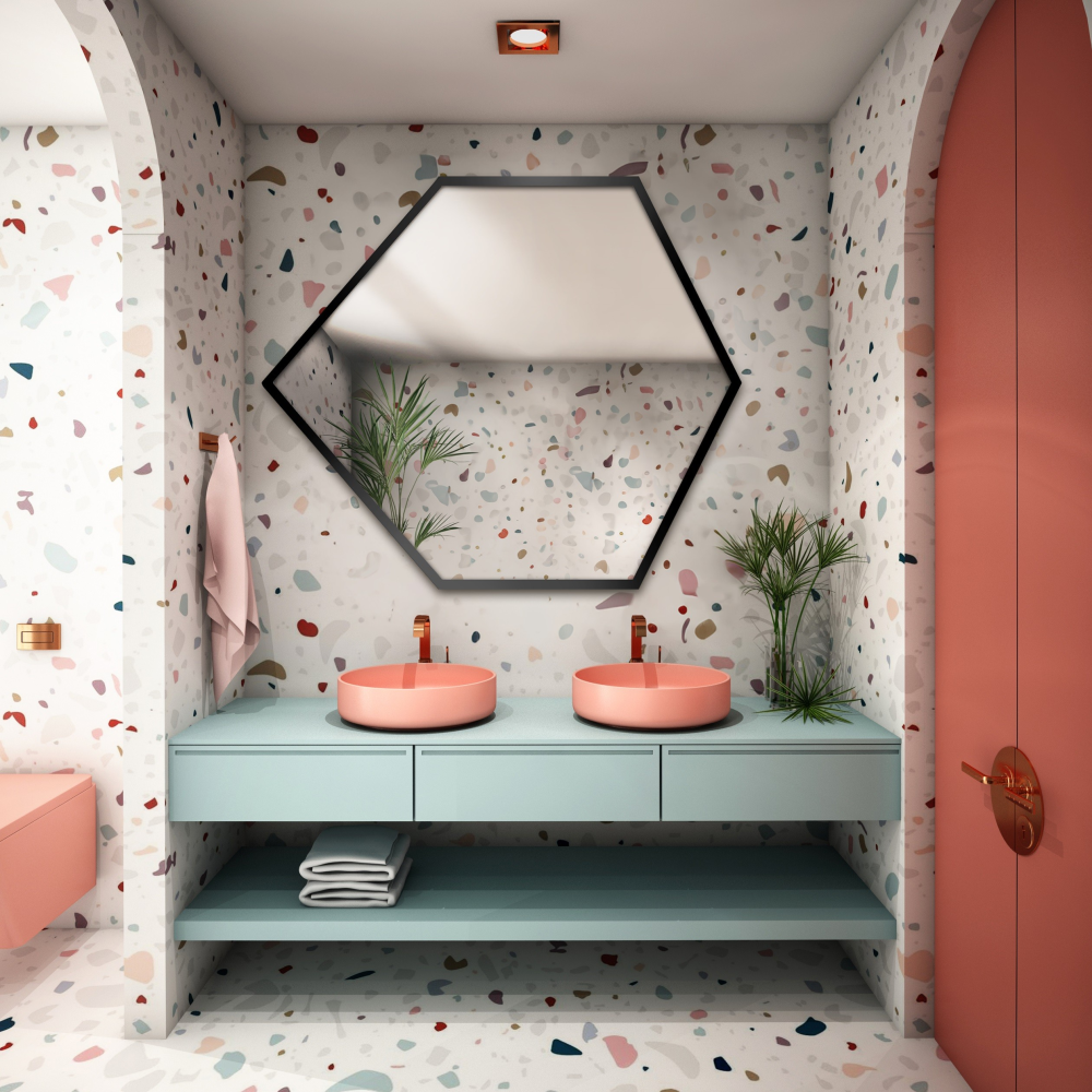 Oglindă de formă geometrică în ramă – GEOME ÎN RAMĂ