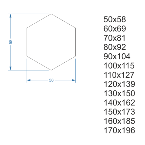 Oglindă de formă geometrică în ramă – HEXA ÎN CADRU