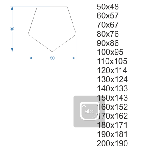Oglindă de formă geometrică – PENTA
