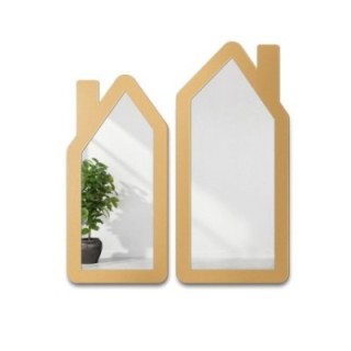 Oglindă decorativă de perete pentru copii în ramă MDF - CASE