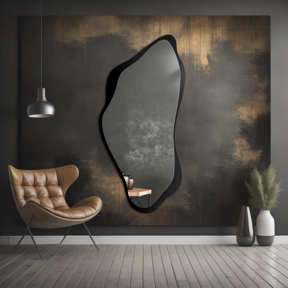 Oglindă cu formă neregulată în cadru MDF - PIENA ÎN CADRU