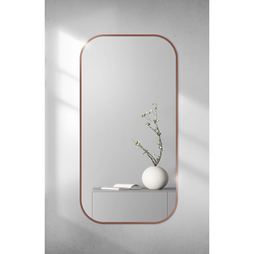 Oglindă cu ramă aurie din MDF SLIM - GERDA - culoarea ramei la alegere