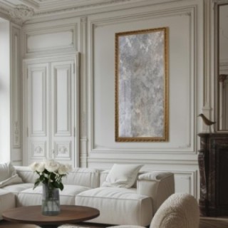 Oglindă de perete luxoasă, cu ramă ornamentată și suprafață de oglindă antichizată – GUSTAV SILVER