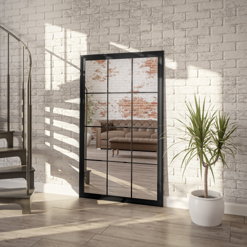 Oglindă de mansardă cu mutrițe - TELIMENA - culoarea ramei la alegere