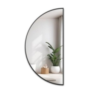 Oglindă semicirculară cu ramă aurie din MDF SLIM - HILDA - culoarea ramei la alegere