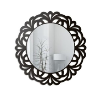 Oglindă decorativă cu ramă din mdf traforată - IDALIA
