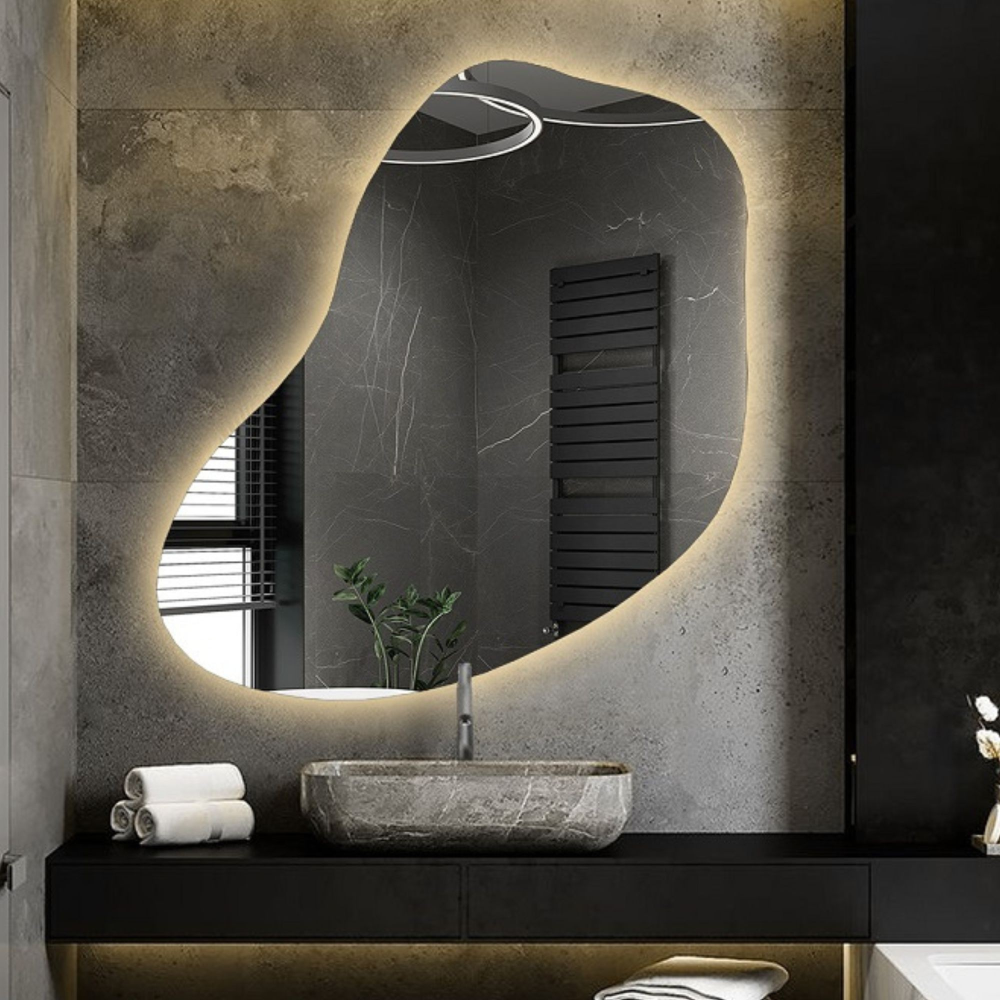 Oglindă de formă organică cu iluminare - KWARC LED Oglindă de formă organică cu iluminare - KWARC LED