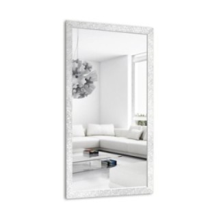 Oglindă Glamour cu ramă albă lucioasă - 8002004