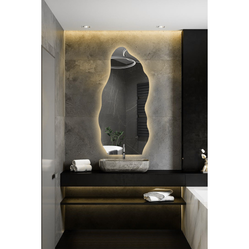 Oglindă de formă organică cu iluminare - AURO LED 2
