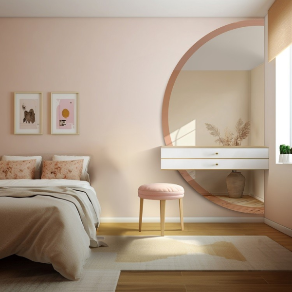 Oglindă pentru toaletă în două părți, cu ramă oglindă – DOPPIO SHINE