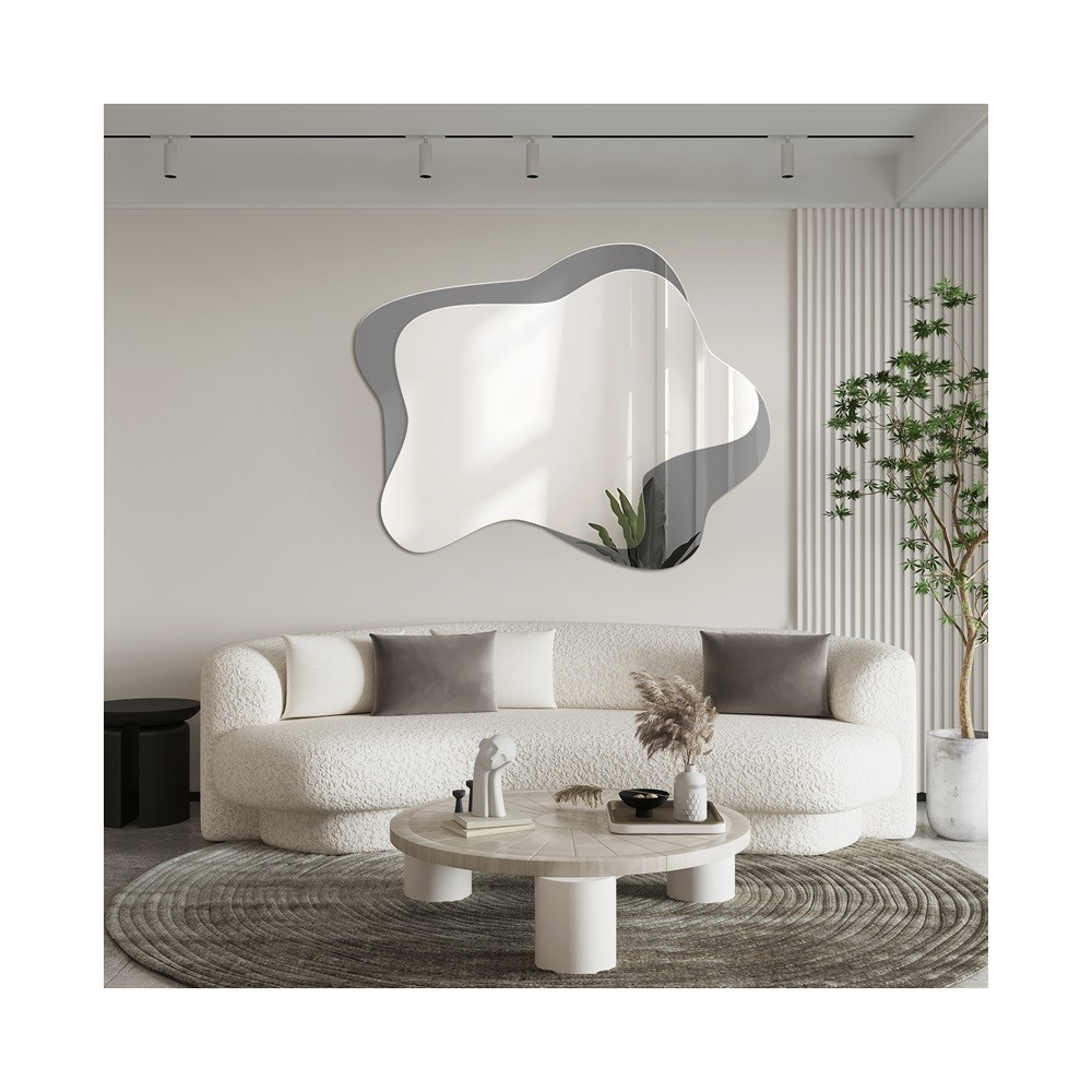 Oglindă neregulată pe placă grafit – SMOKY Oglindă neregulată pe placă grafit – SMOKY