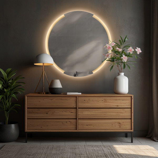 Oglindă de baie cu iluminare ELIF LED I