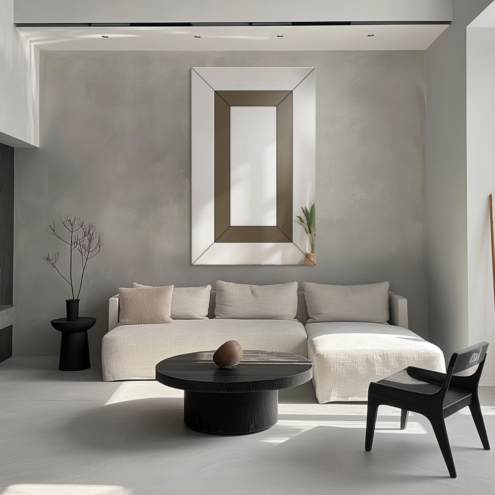 Oglindă decorativă în două tonuri - INES