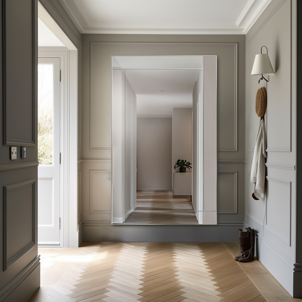 Oglindă cu ramă de oglindă - CRYSTAL