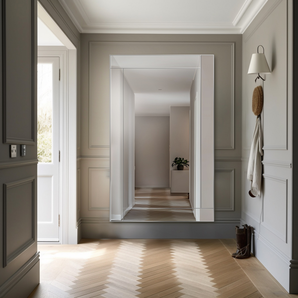 Oglindă cu ramă de oglindă - CRYSTAL