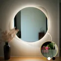 Oglindă pe sticlă ornamentală Estriado cu iluminare - LUXORA ELEGRA LED