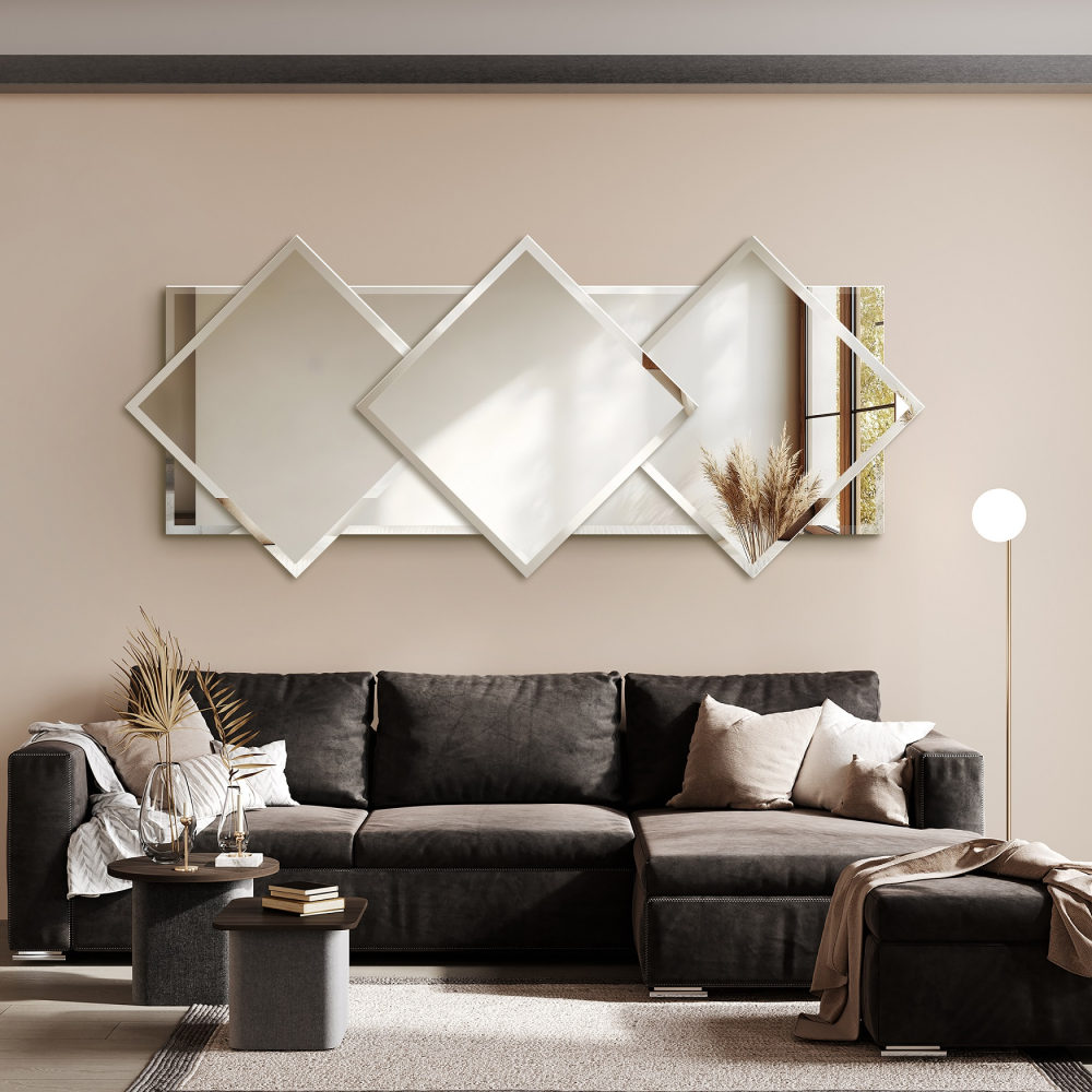 Oglindă decorativă cu oglinzi conice - OXANA