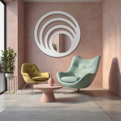 Oglindă decorativă cu ramă din mdf - TESS - culoarea ramei la alegere