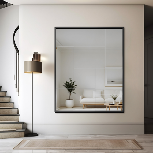 Oglindă modernă de la Mirrors - TETRIS - cu o ramă neagră frumoasă