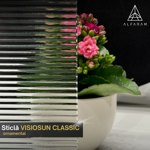 Oglindă decorativă dreptunghiulară pe sticlă ornamentală Visiosun Classic - LUXORA CLARITY