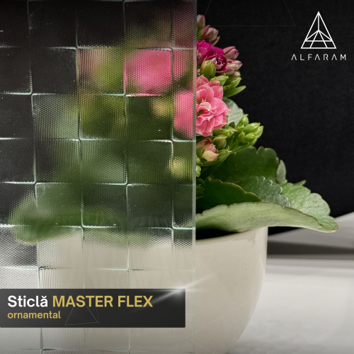 Oglindă decorativă dreptunghiulară pe sticlă ornamentală Master Flex - LUXORA ETERION