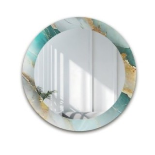 Oglindă rotundă pe marmură verde – MARBLE BOSCARO