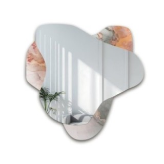 Oglindă neregulată pe marmură roz – MARBLE FIORATO