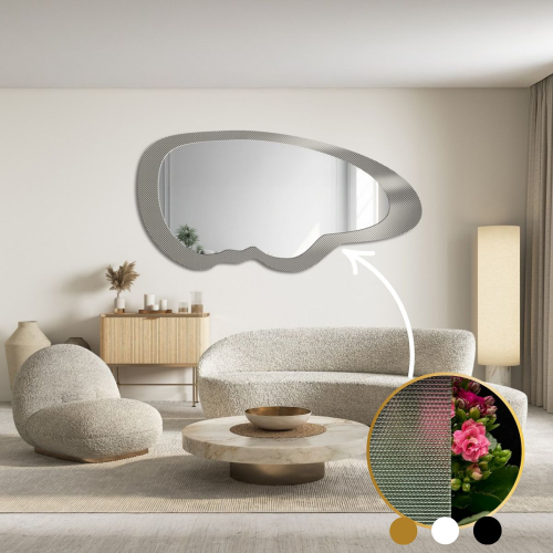 Oglindă decorativă pe sticlă ornamentală Master Point - LUXORA VITRALIS