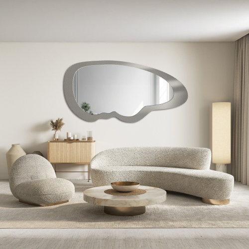 Oglindă decorativă pe sticlă ornamentală Master Point - LUXORA VITRALIS
