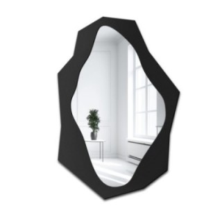 Oglindă decorativă cu formă organică ascuțită în cadru MDF - MINORE