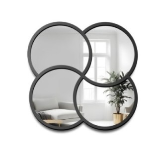 Oglindă decorativă cu ramă neagră din MDF - MIRO - culoarea ramei la alegere