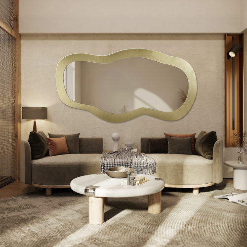 Oglindă decorativă pe sticlă ornamentală Estriado - LUXORA GLASORI