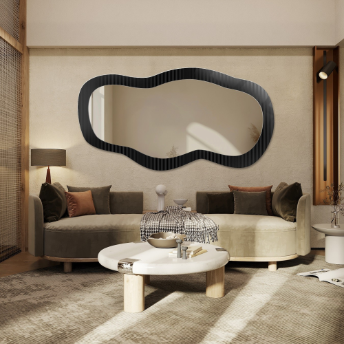 Oglindă decorativă pe sticlă ornamentală Estriado - LUXORA GLASORI