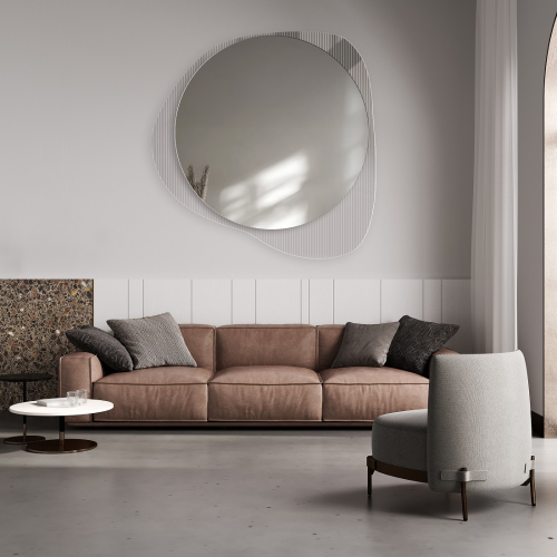 Oglindă decorativă pe sticlă ornamentală Estriado - LUXORA ELEGRA