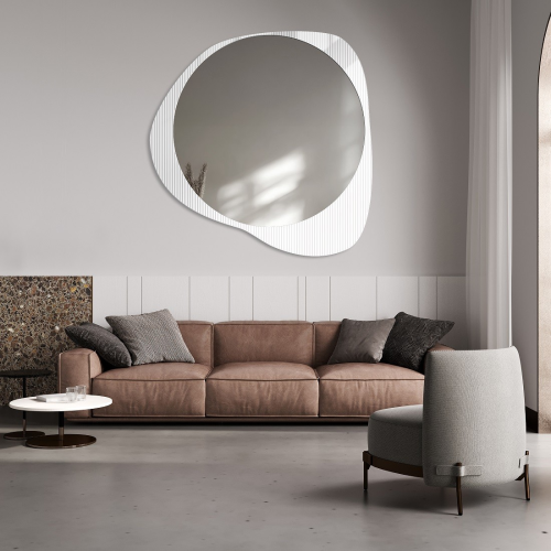 Oglindă decorativă pe sticlă ornamentală Estriado - LUXORA ELEGRA