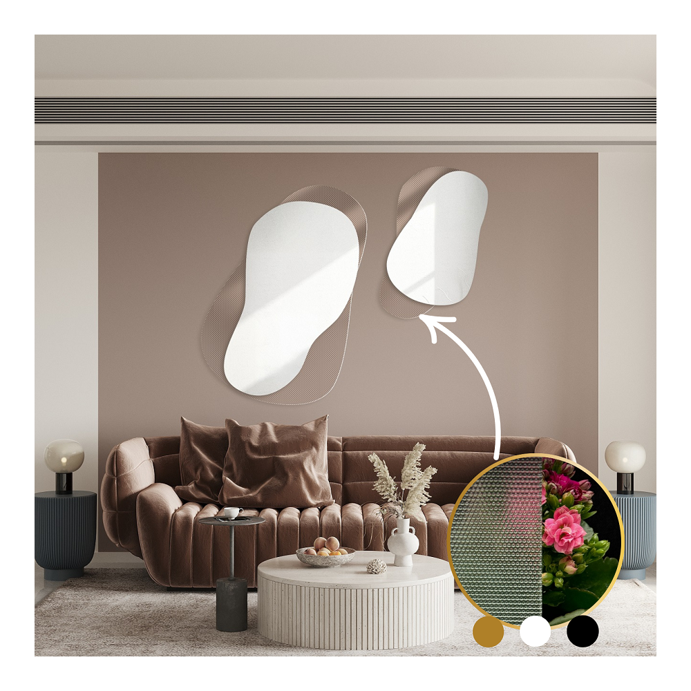 Oglinzi decorative pe sticlă ornamentală Master Point - LUXORA GRAVELO