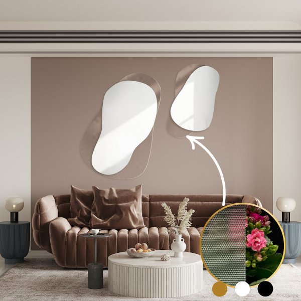 Oglinzi decorative pe sticlă ornamentală Master Point - LUXORA GRAVELO