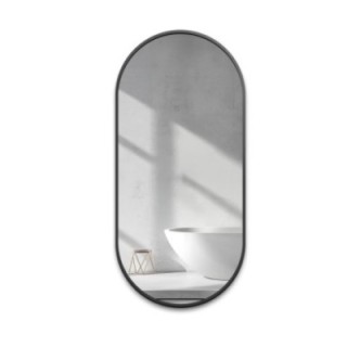 Oglindă ovală cu ramă aurie din MDF SLIM - OLI - culoarea ramei la alegere