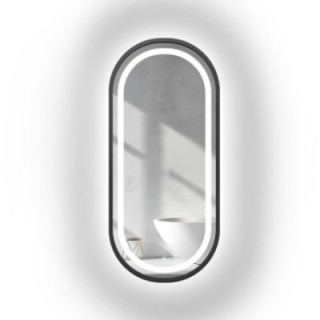 Oglindă ovală în ramă mdf cu iluminare - OSKAR ÎN CADRU LED III