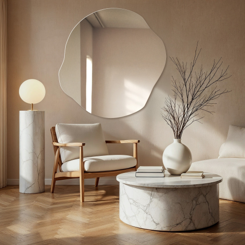 Oglindă decorativă cu o formă organică - CYRKON